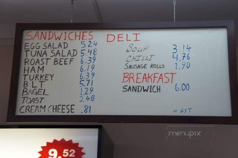 Take 5 Cafe - Edmonton, AB menu_pic
