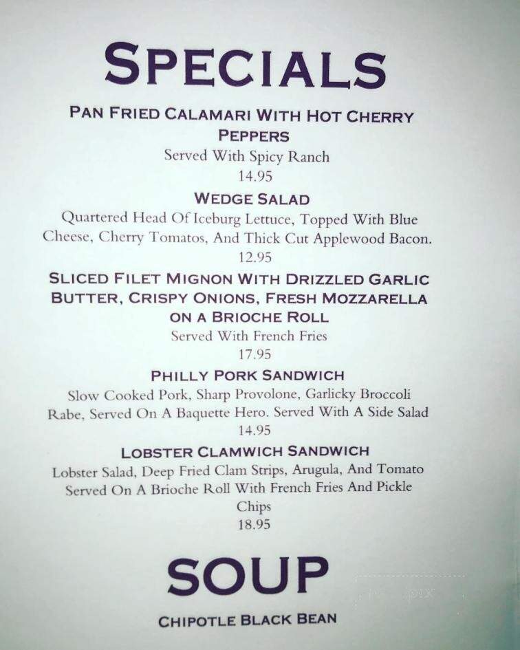 T F Noonan's - Pearl River, NY menu_pic