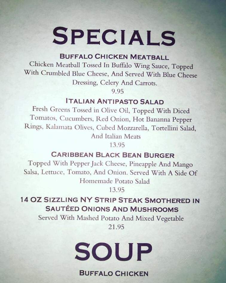 T F Noonan's - Pearl River, NY menu_pic