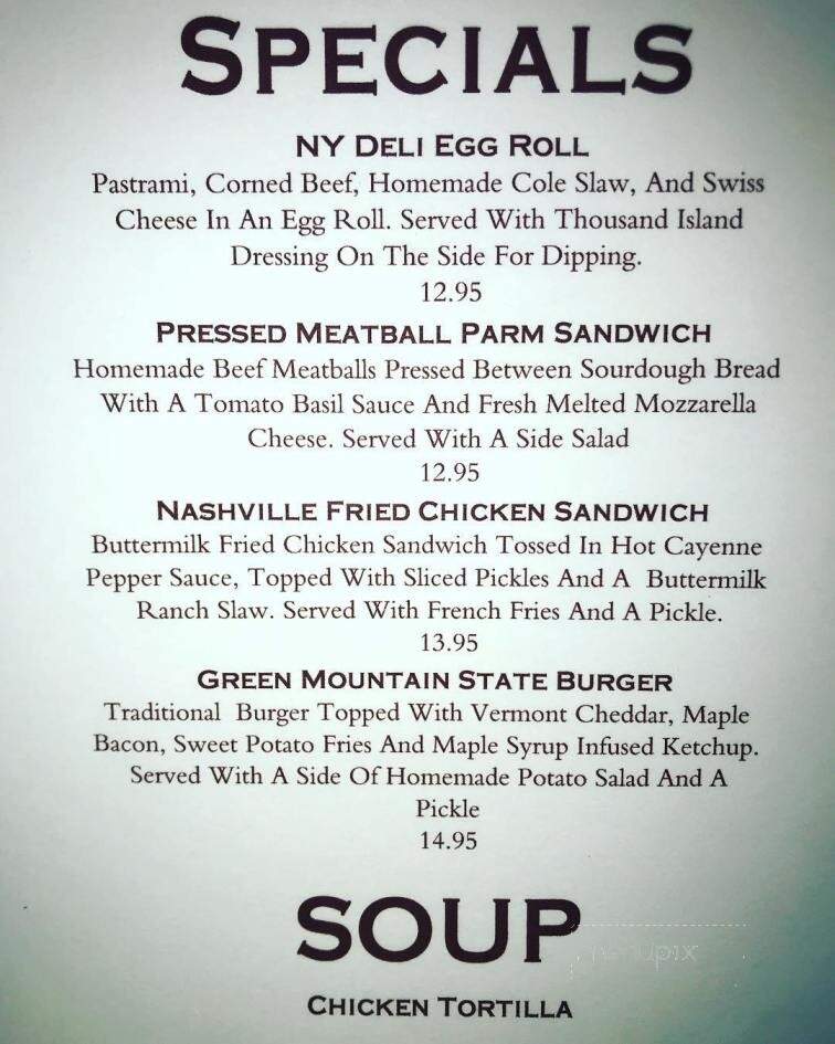 T F Noonan's - Pearl River, NY menu_pic