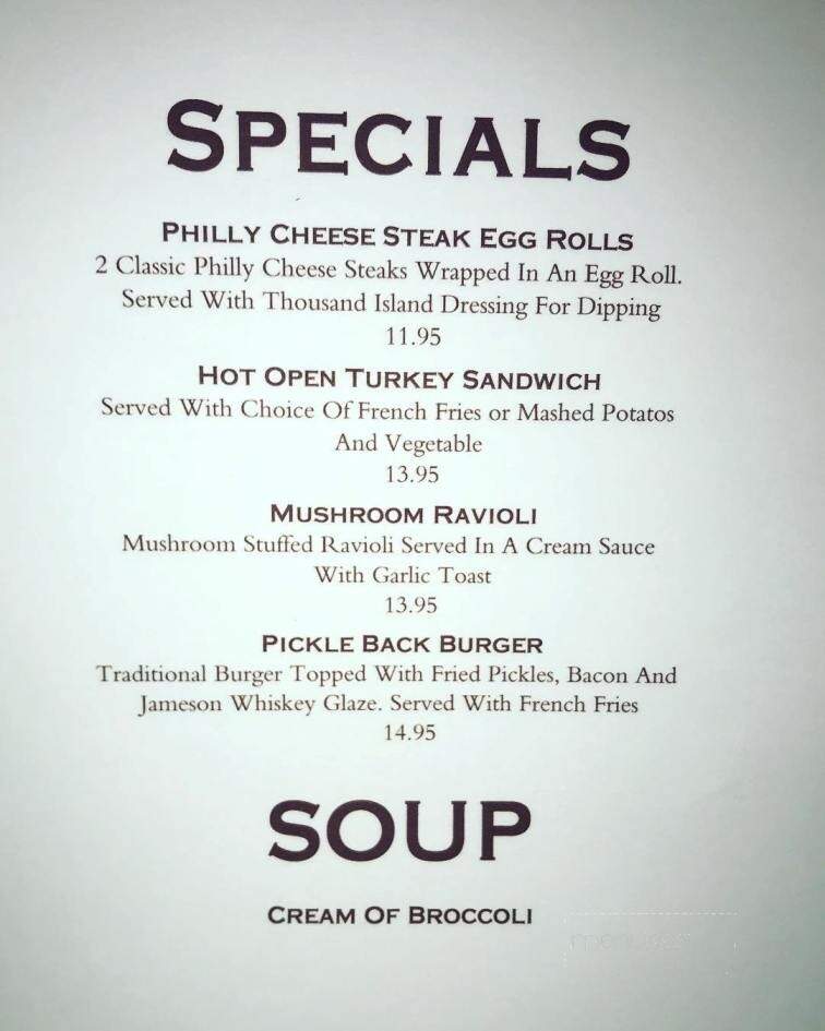 T F Noonan's - Pearl River, NY menu_pic