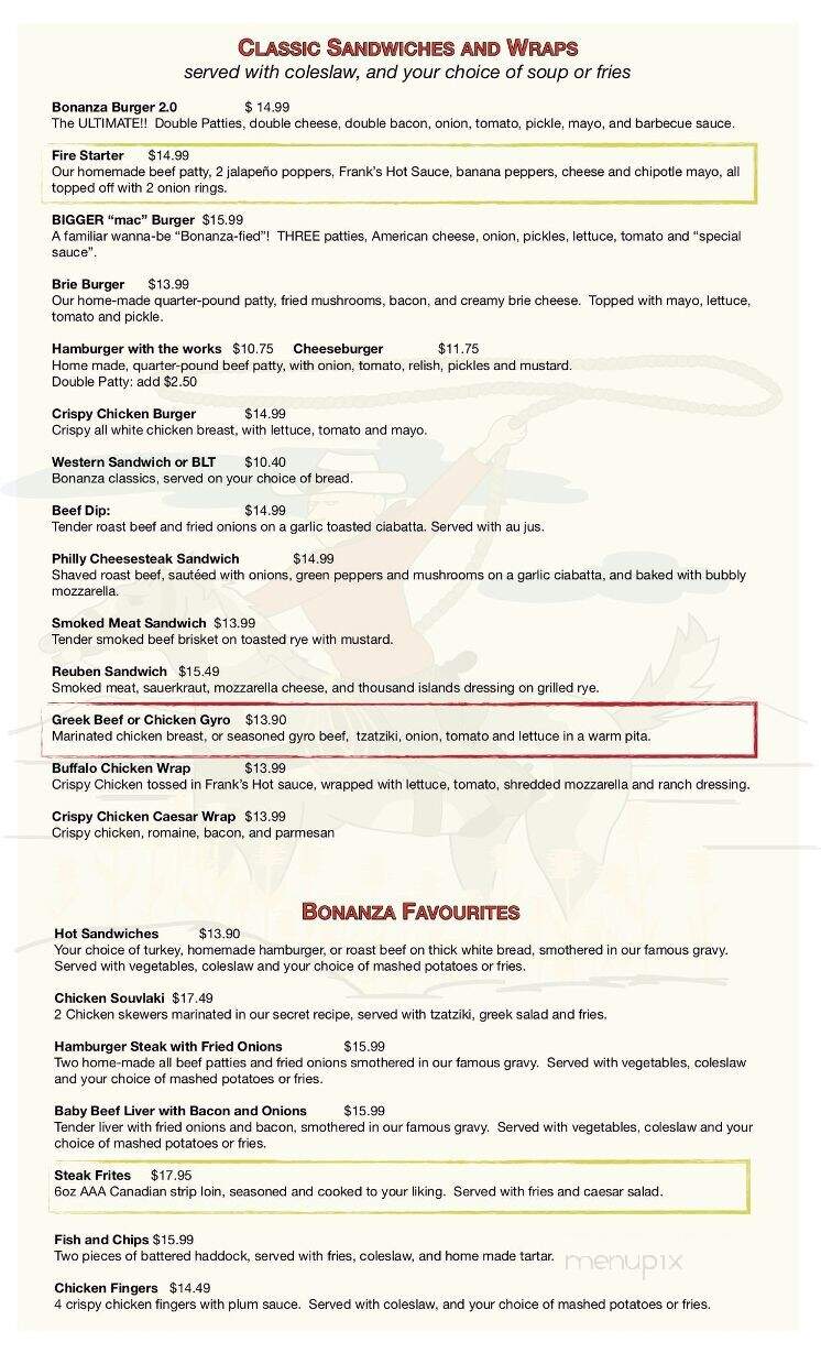 Bonanza Restaurant - Pembroke, ON
