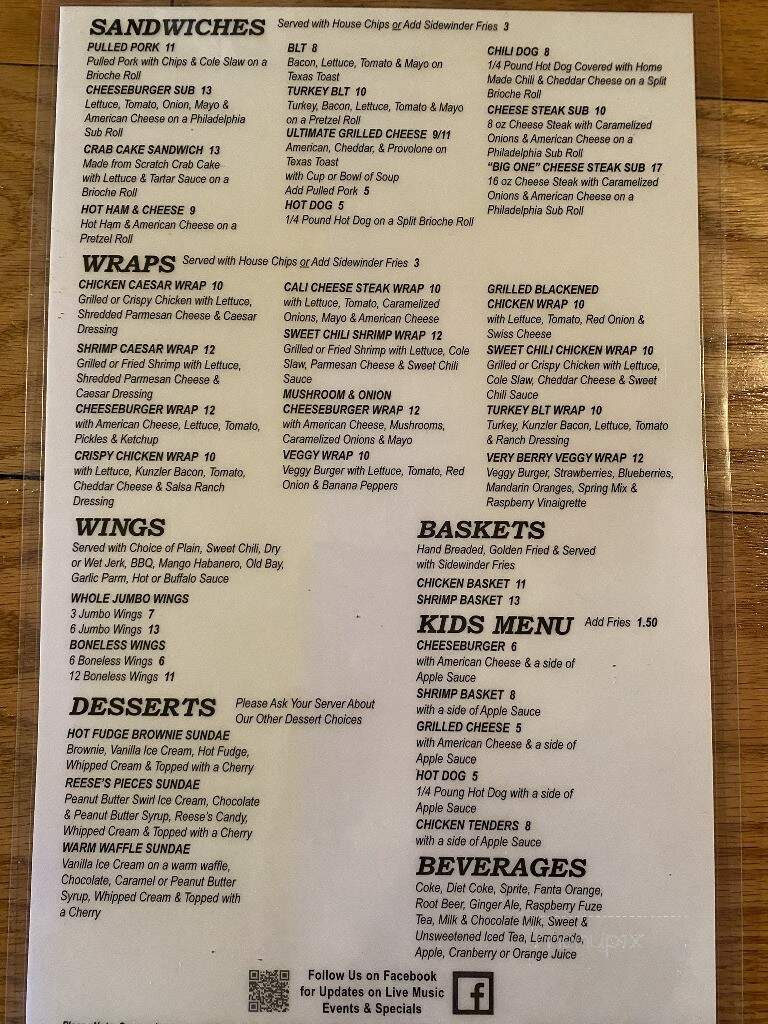 The Gettysburger Company - Gettysburg, PA menu_pic
