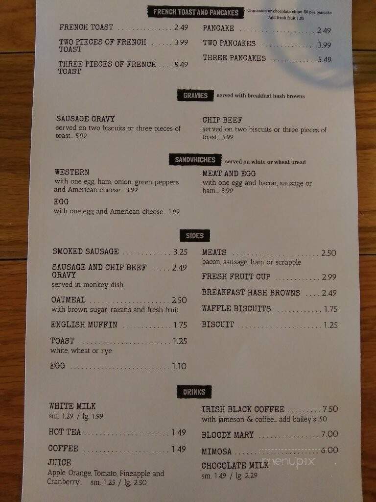The Gettysburger Company - Gettysburg, PA menu_pic