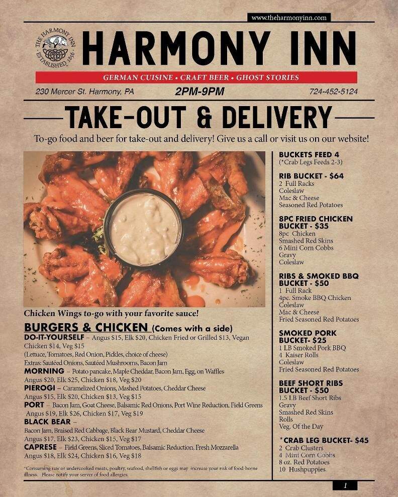 Harmony Inn - Harmony, PA menu_pic