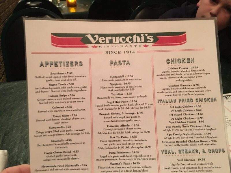 Verucchi's Ristorante - Spring Valley, IL menu_pic