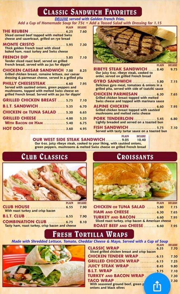 West Side Family Restaurant - Beloit, WI menu_pic