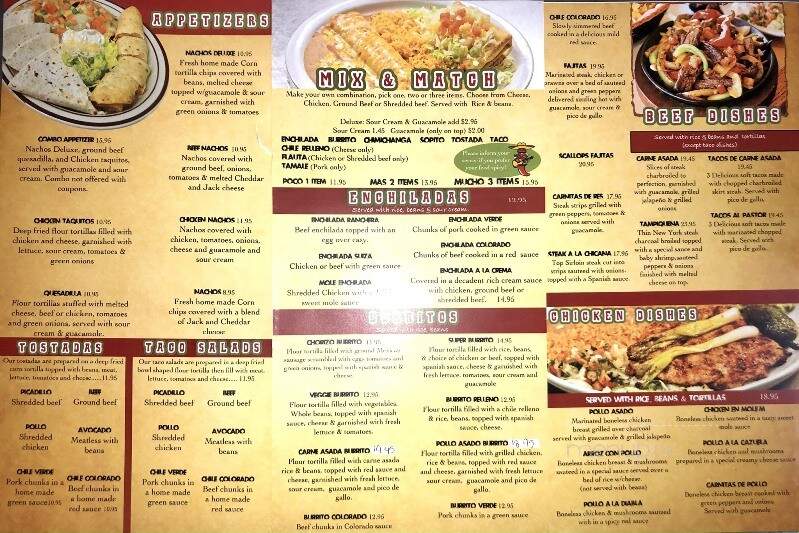 La Mexicana - Tillamook, OR menu_pic