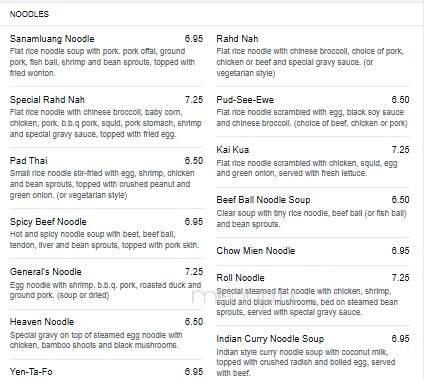 Sanam Luang Cafe - Pomona, CA menu_pic