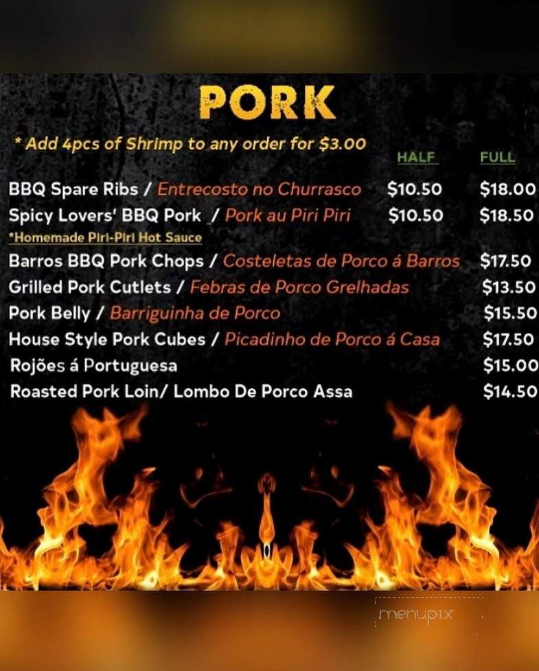 Barros BBQ - Avenel, NJ menu_pic