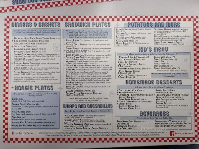 Dolly's Diner - Princeton, WV menu_pic