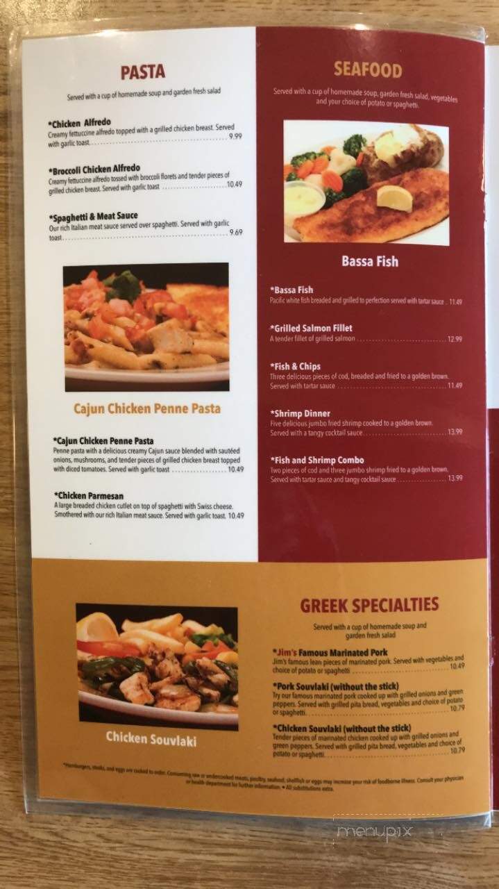 Jims Family Restaurant - Tooele, UT menu_pic