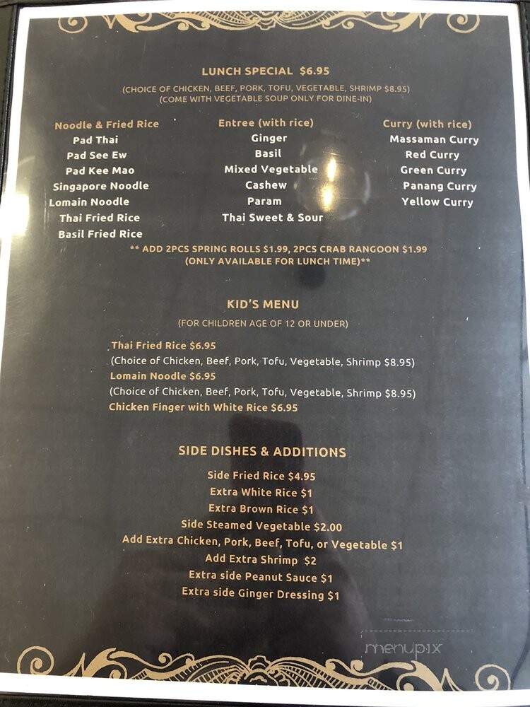 Singha Thai - Kettering, OH menu_pic
