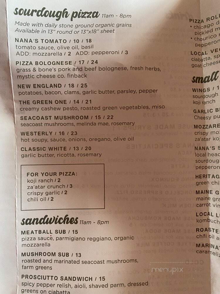 Nana's Bakery & Pizza - Mystic, CT