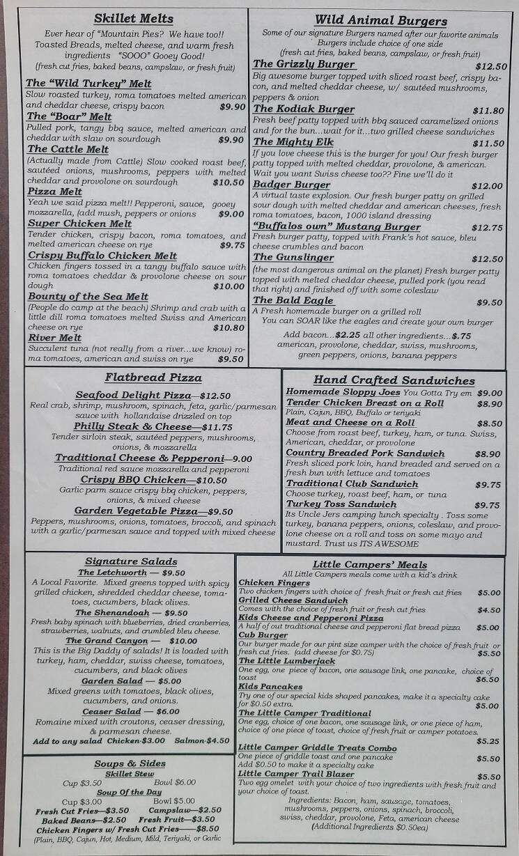 Campfire Grill Clarence - Clarence, NY menu_pic