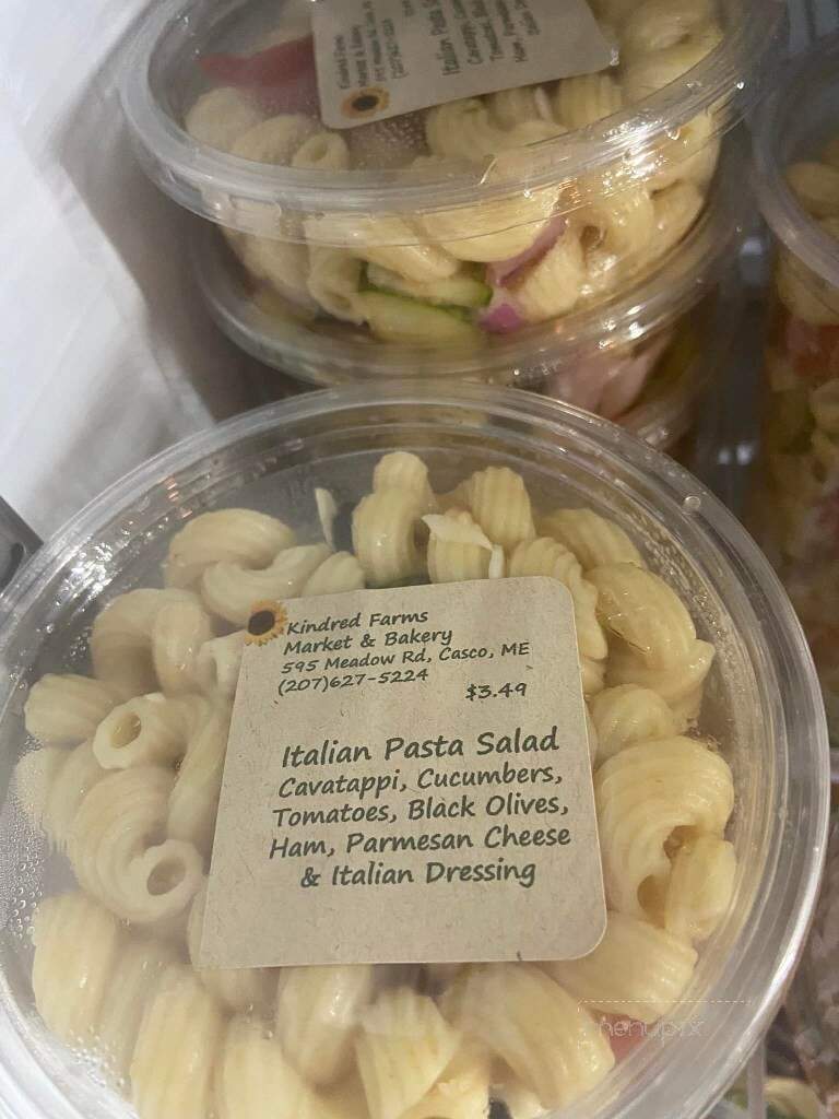 Kindred Farms Market & Bakery - Casco, ME menu_pic