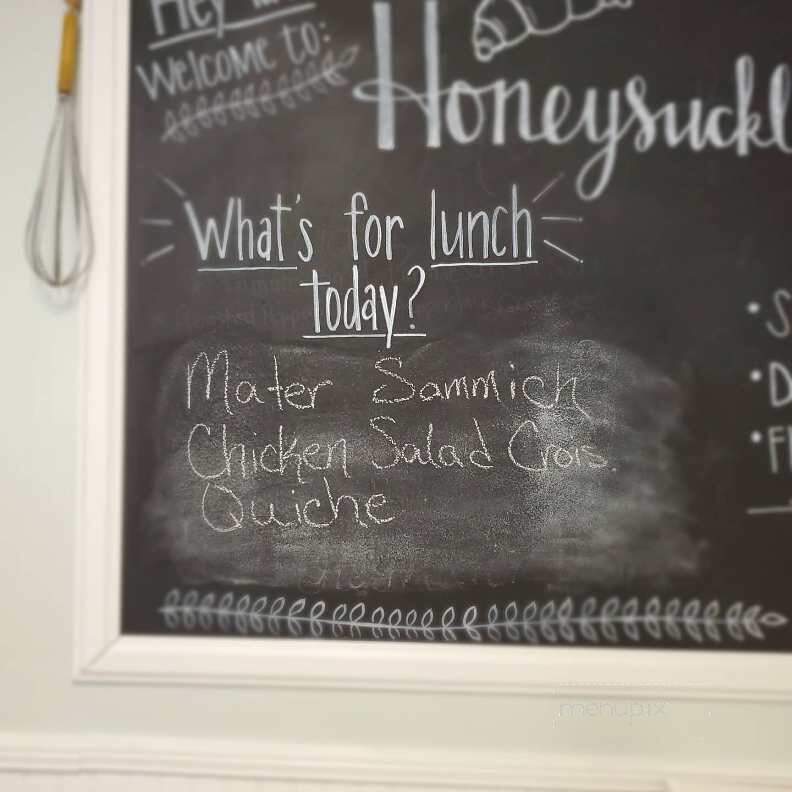 Honeysuckle Bakehouse - Franklin, NC menu_pic