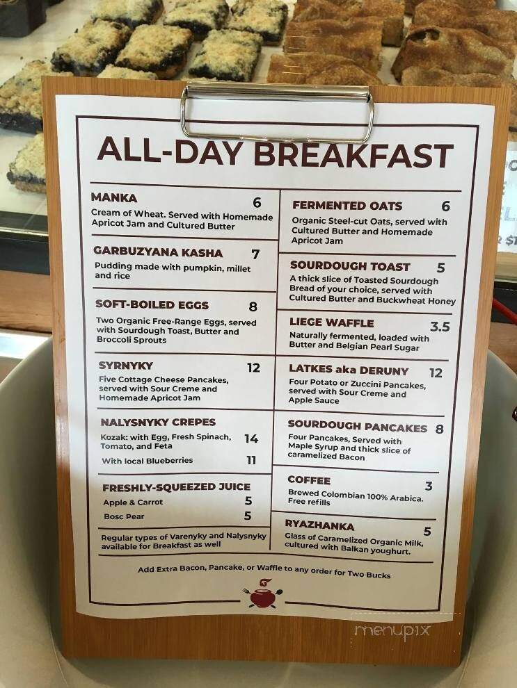 Kozak Ukrainian Eatery - Vancouver, BC menu_pic