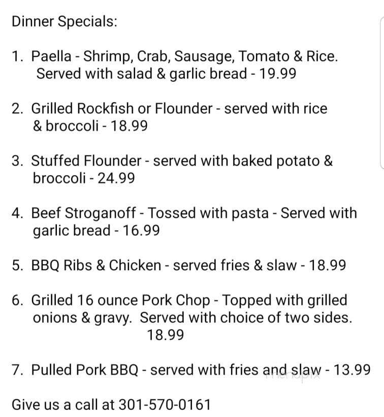 Dempsey's Of Ashton - Ashton, MD menu_pic