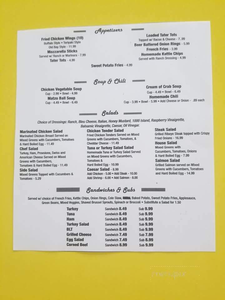 Dempsey's Of Ashton - Ashton, MD menu_pic