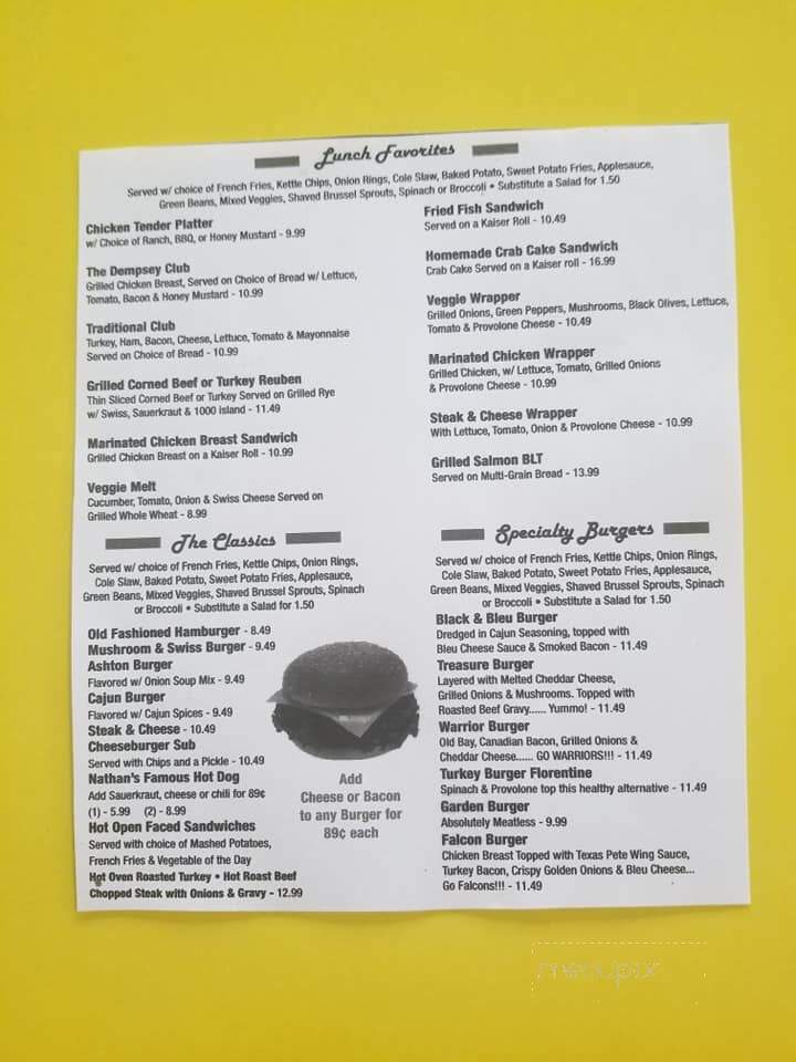 Dempsey's Of Ashton - Ashton, MD menu_pic