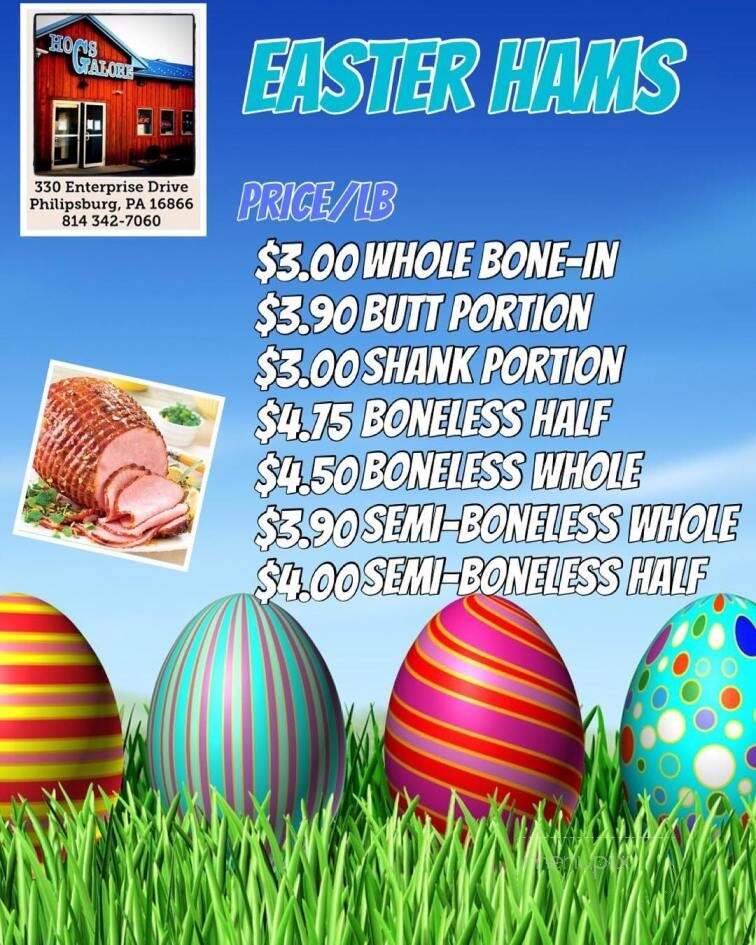 Hogs Galore - Philipsburg, PA menu_pic