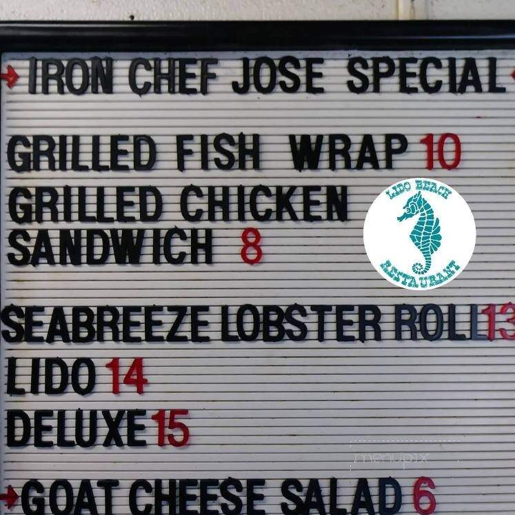Lido Beach Snack Bar - Sarasota, FL menu_pic