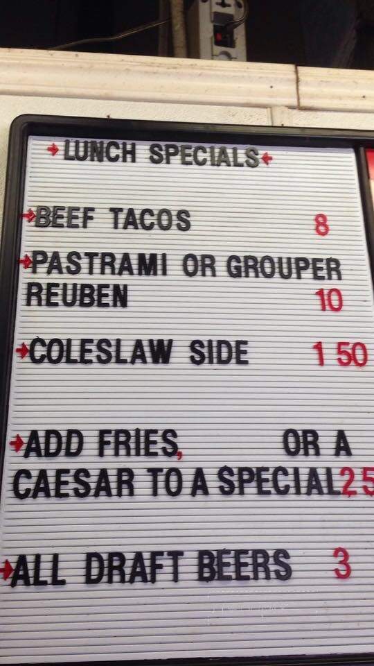 Lido Beach Snack Bar - Sarasota, FL menu_pic