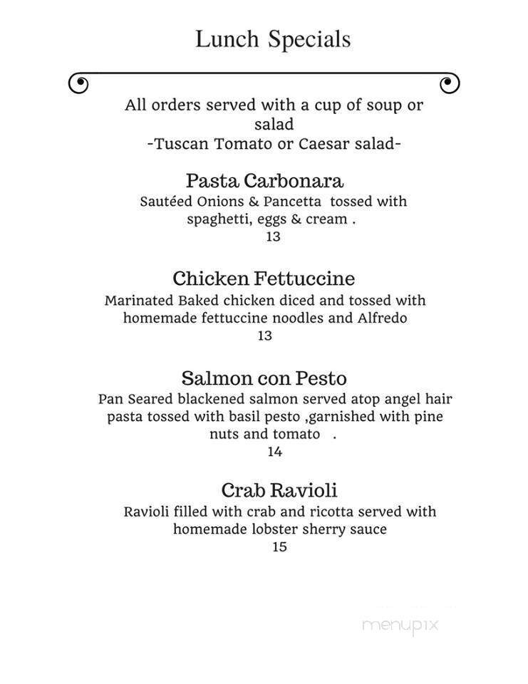 Dino's Ristorante Italiano - Roseburg, OR menu_pic