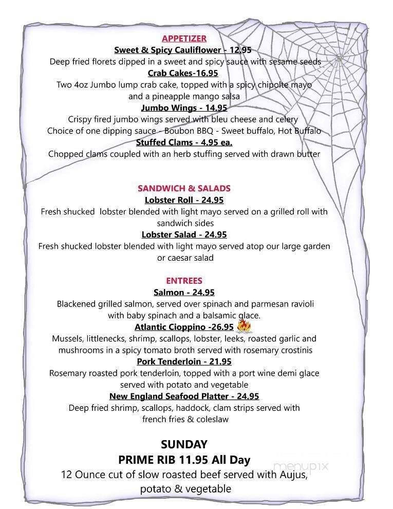 Lyonville Tavern - Halifax, MA menu_pic