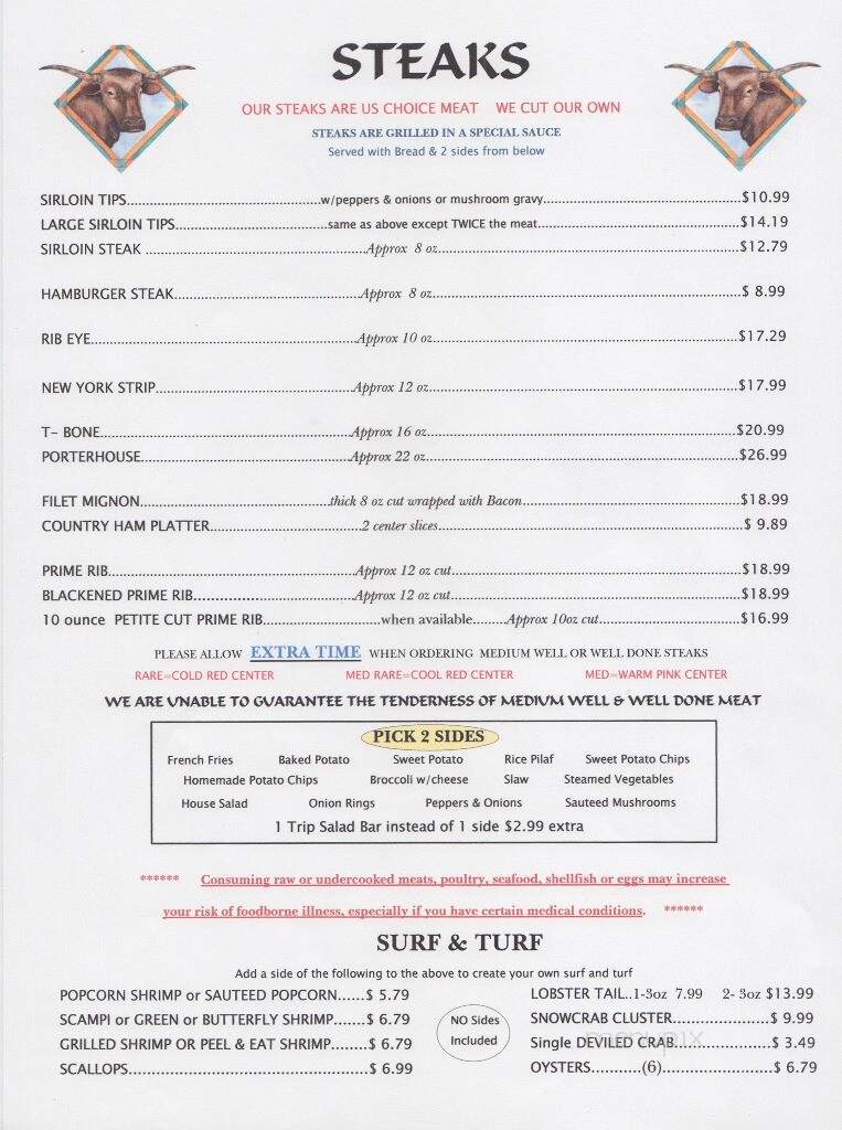 Scoggin's Seafood & Steakhouse - Rutherfordton, NC menu_pic