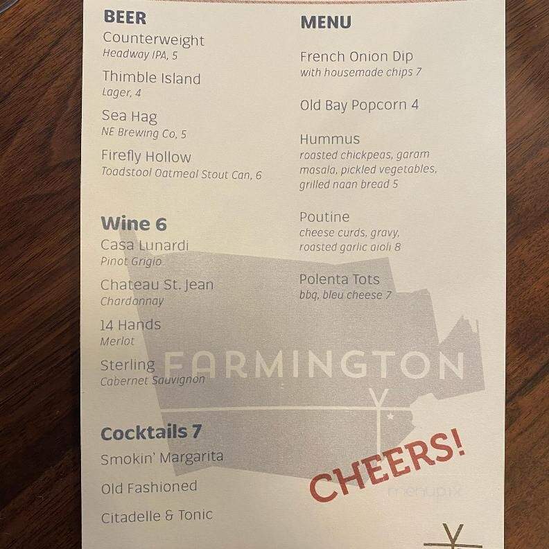 Five Corners Bistro & Craft Bar - Farmington, CT menu_pic