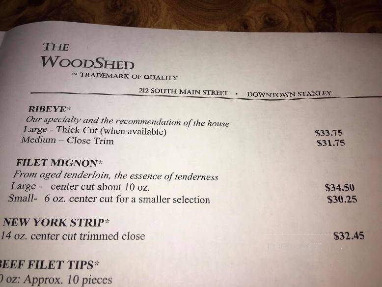Woodshed Restaurant - Stanley, NC
