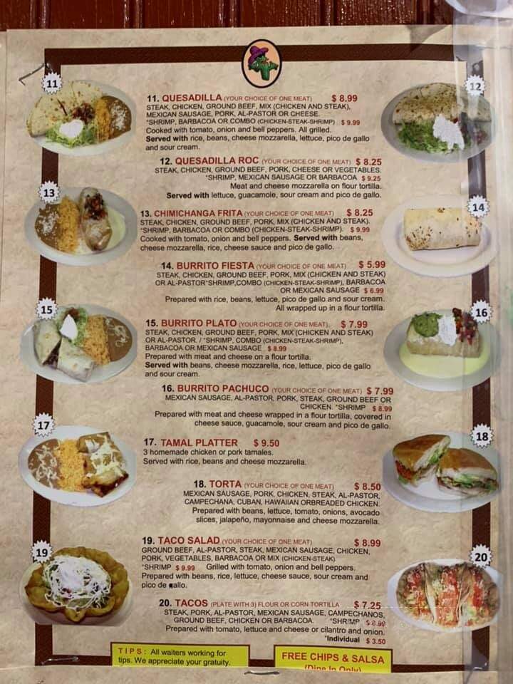 Delia's Taqueria - Dayton, TN menu_pic
