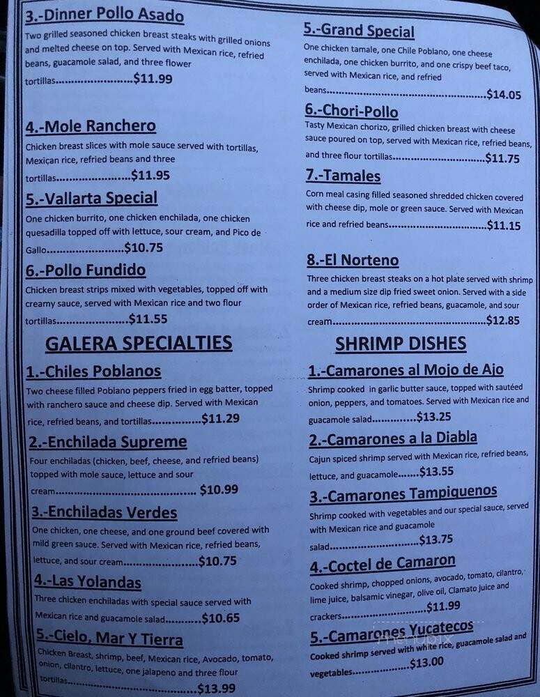 El Torito - Shamokin Dam, PA menu_pic