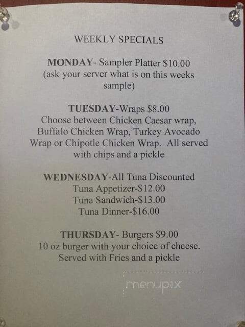 Luke's Grille - Stevensville, MD menu_pic