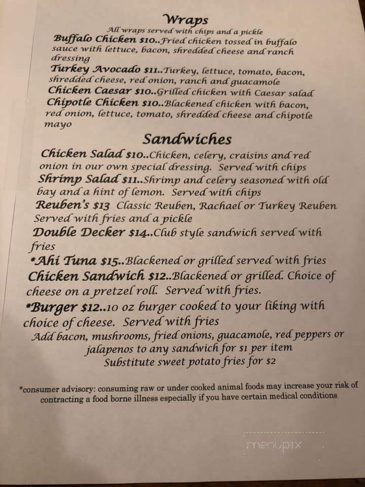 Luke's Grille - Stevensville, MD menu_pic