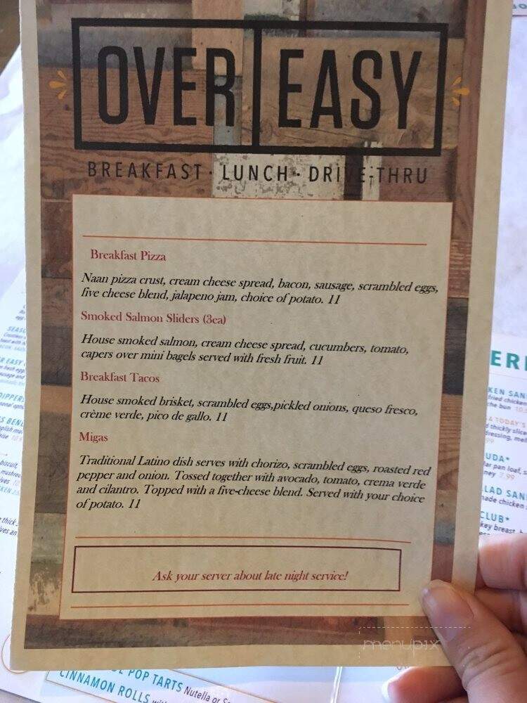 Over Easy - Omaha, NE menu_pic