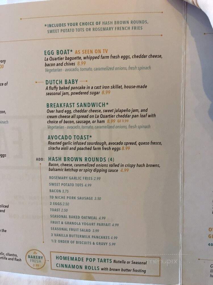 Over Easy - Omaha, NE menu_pic