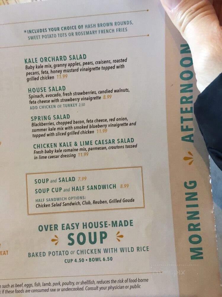Over Easy - Omaha, NE menu_pic