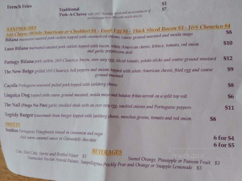 The Portable Portugy - Holly Springs, NC menu_pic