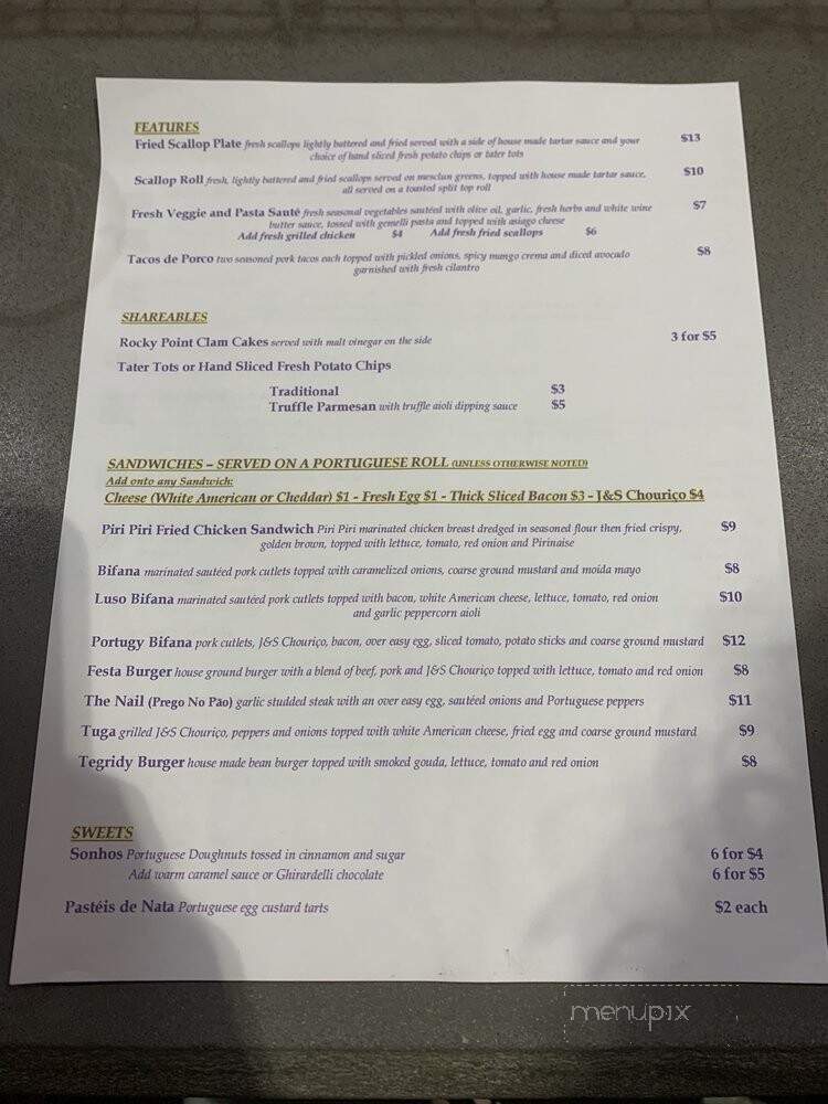 The Portable Portugy - Holly Springs, NC menu_pic