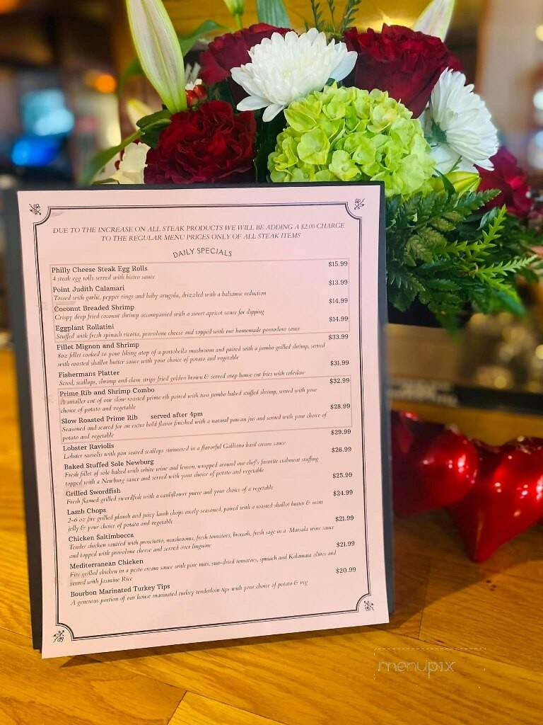 The Meadowbrook Restaurant - Hanson, MA menu_pic