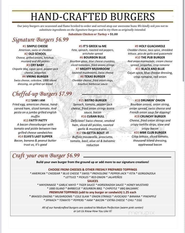 The Meadowbrook Restaurant - Hanson, MA menu_pic