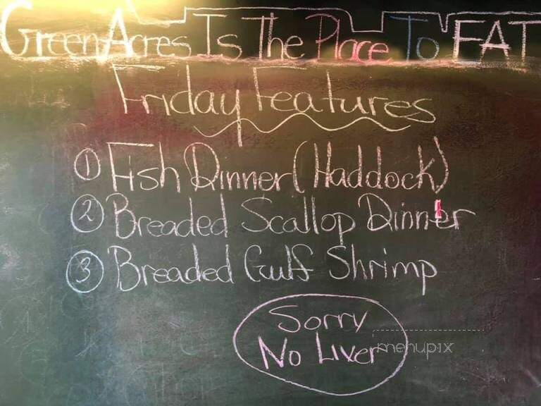 Green Acres Family Restaurant - Fort Erie, ON menu_pic