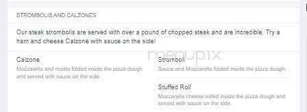 Cenzo's Pizzeria - Havertown, PA menu_pic