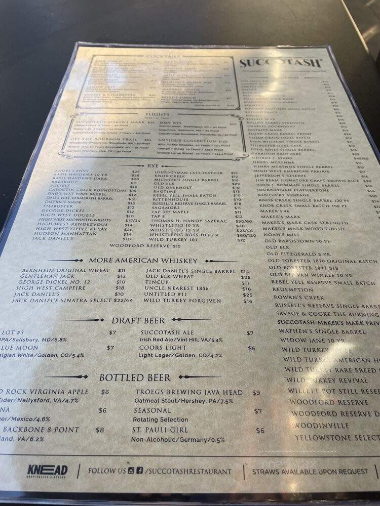 Succotash - National Harbor, MD menu_pic