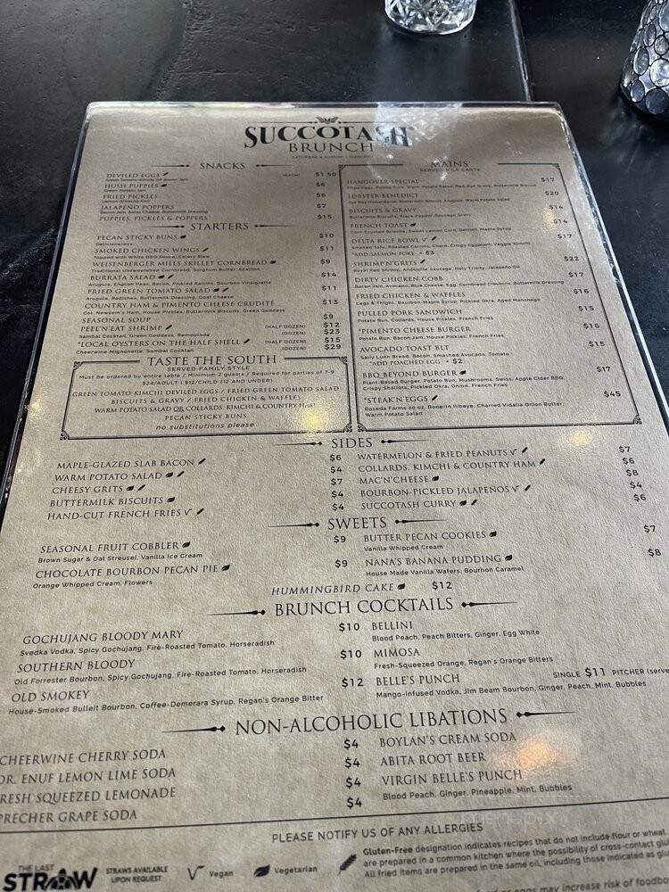 Succotash - National Harbor, MD menu_pic