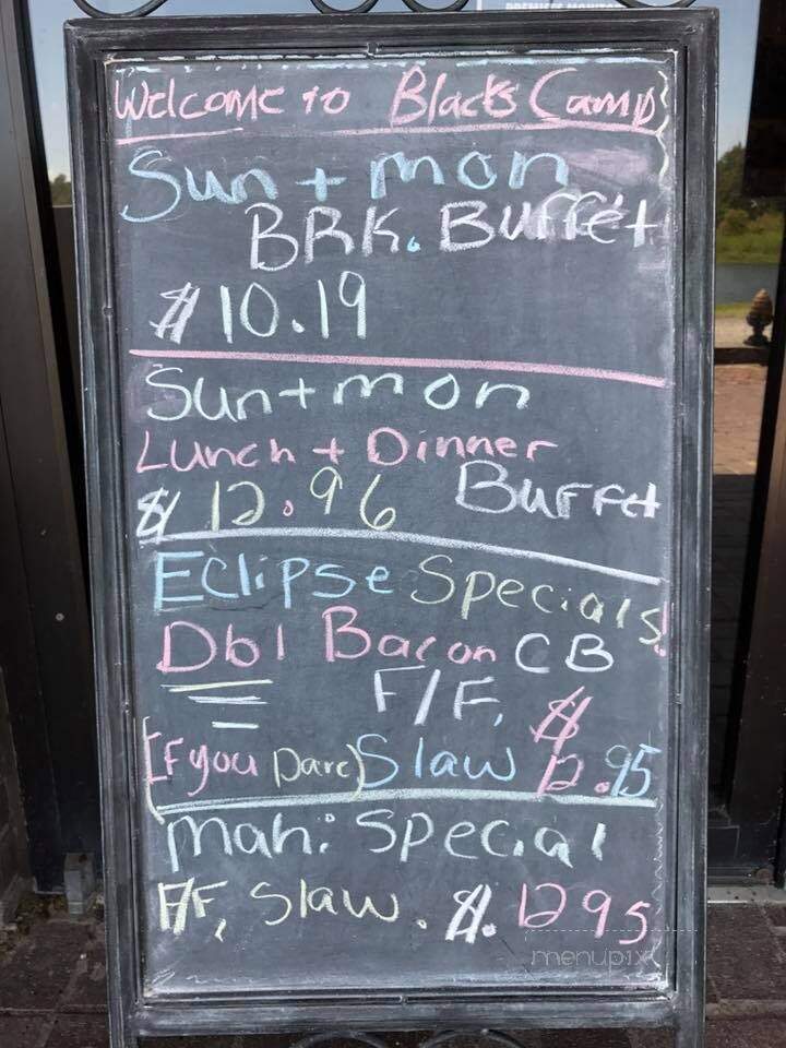 Black's Camp & Restaurant - Cross, SC menu_pic
