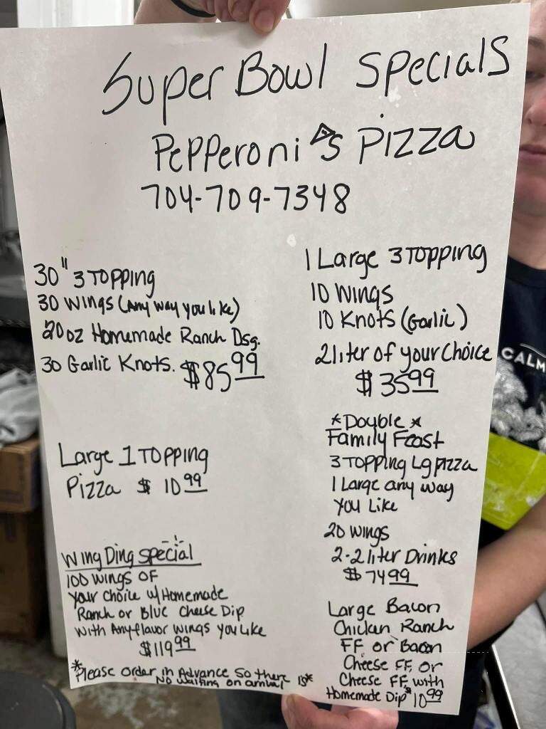Pepperoni's Pizza - Monroe, NC menu_pic